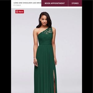 David’s Bridal Long Bridesmaid Dress